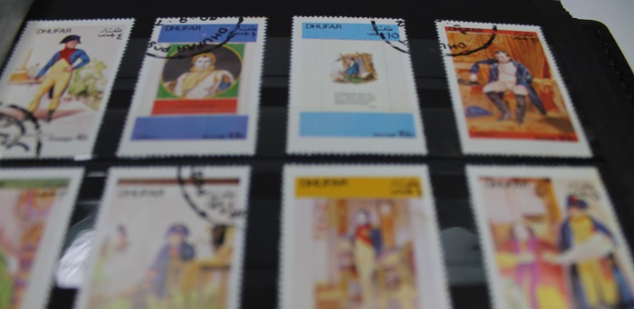 Briefmarken Sammlung Dhufar in Album
